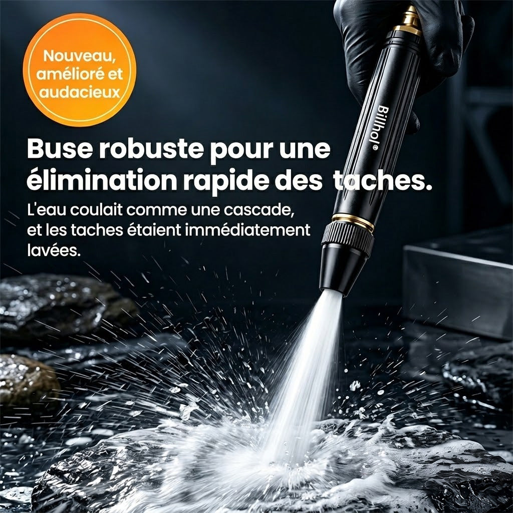 💥50 % de réduction — Dernier jour丨Billhol® 🏆Pistolet à eau haute pression pour lavage de voiture à domicile, indispensable pour arroser les plantes et les légumes, ainsi que pour laver la voiture.🐱01