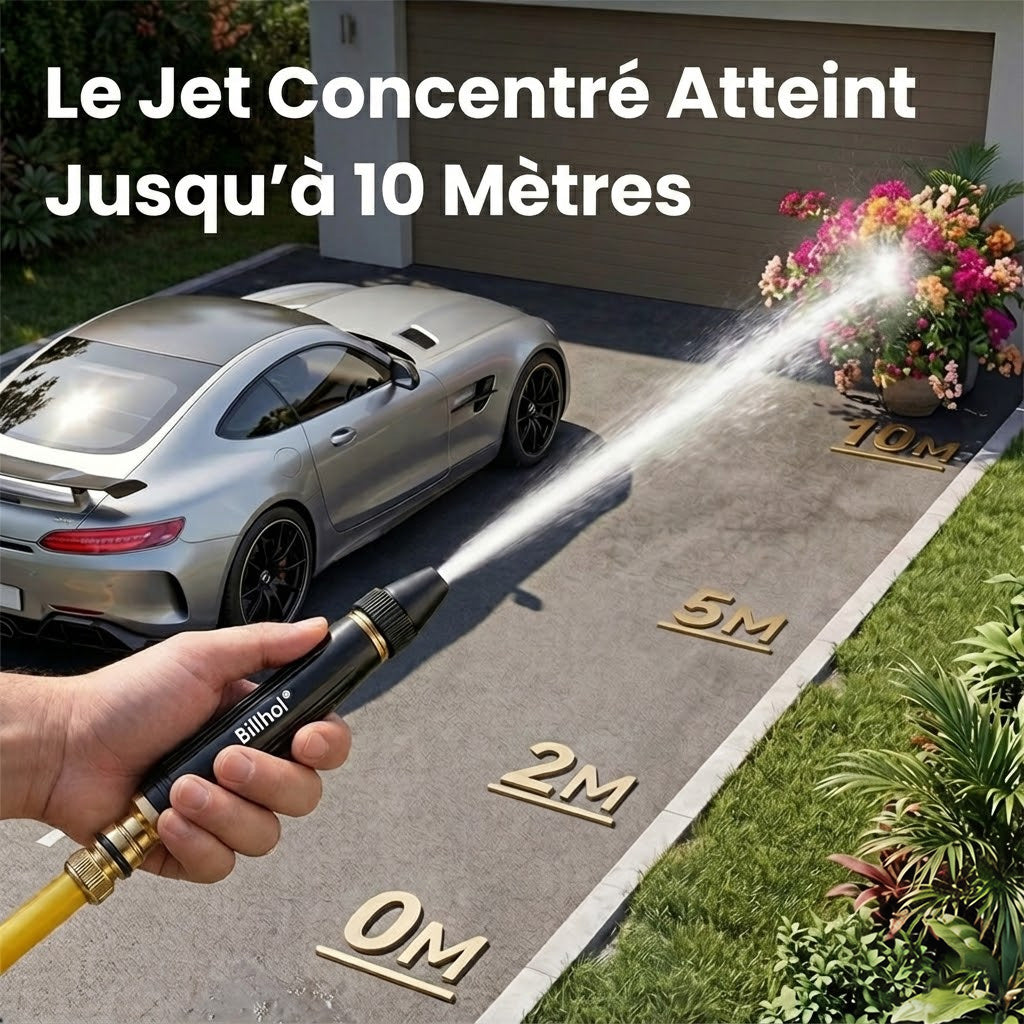 💥50 % de réduction — Dernier jour丨Billhol® 🏆Pistolet à eau haute pression pour lavage de voiture à domicile, indispensable pour arroser les plantes et les légumes, ainsi que pour laver la voiture.🐱01