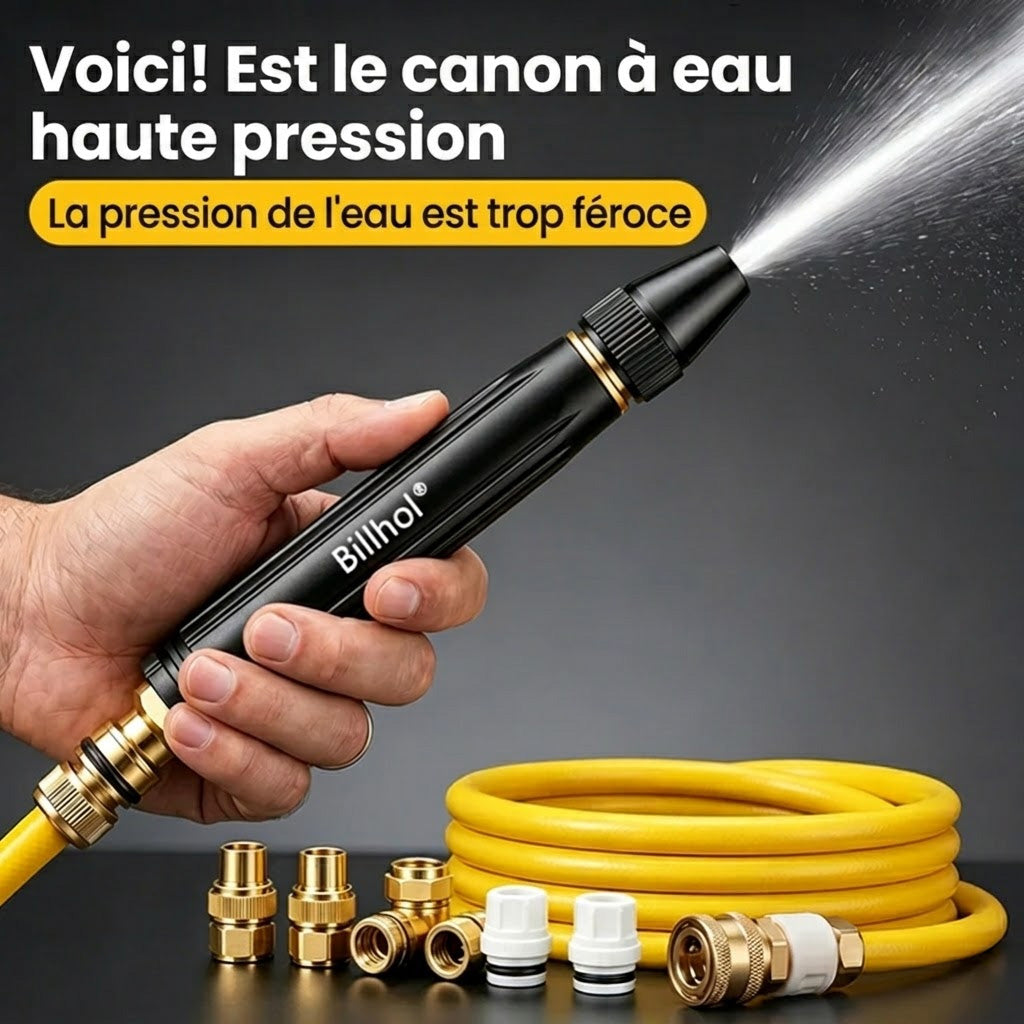 💥50 % de réduction — Dernier jour丨Billhol® 🏆Pistolet à eau haute pression pour lavage de voiture à domicile, indispensable pour arroser les plantes et les légumes, ainsi que pour laver la voiture.🐱01