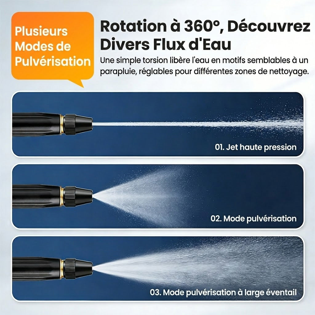 💥50 % de réduction — Dernier jour丨Billhol® 🏆Pistolet à eau haute pression pour lavage de voiture à domicile, indispensable pour arroser les plantes et les légumes, ainsi que pour laver la voiture.🐱01