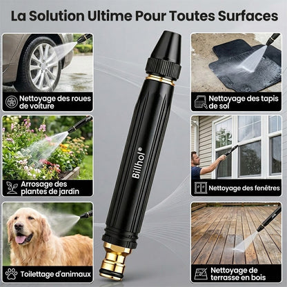 💥50 % de réduction — Dernier jour丨Billhol® 🏆Pistolet à eau haute pression pour lavage de voiture à domicile, indispensable pour arroser les plantes et les légumes, ainsi que pour laver la voiture.🐱01