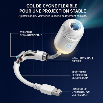 Topacme® Night Light Projector - Smart Holographic Star Projector
