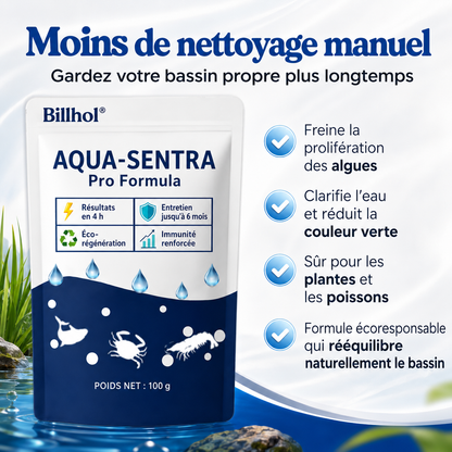 Billhol® 🌸Aqua-Sentra Pro Formula – Fini les cauchemars d’algues, restaurez rapidement la beauté de votre bassin !🌸